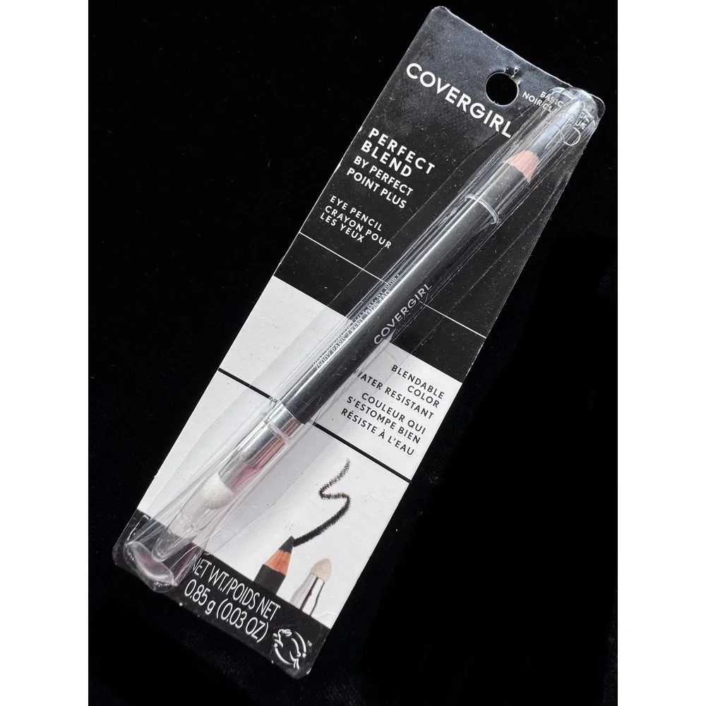 Covergirl Perfect Blend Eyeliner Pencil 100 Basic Black Water Resistant Smudger